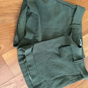 Sezane Olive Green Women Shorts